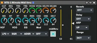 Remote for Korg NTS- screenshot