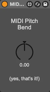 MIDI Pitch Bend screenshot