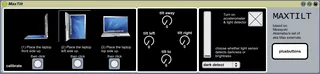 MaxTilt Accelerometer and Light Sensor screenshot