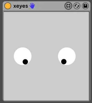 xeyes -A useless device that only moves his eyes- screenshot