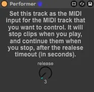 Performer screenshot