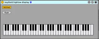 keyHeld highlow display screenshot
