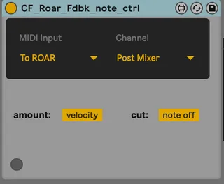 CF Roar Fdbk Note ctrl screenshot