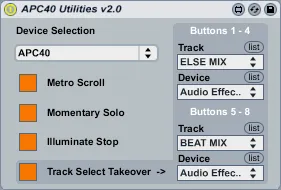 APC40 Utilities screenshot