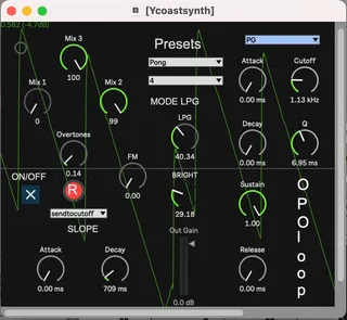 Op Oloop Y Coast Synth1 screenshot