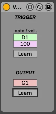 Velocity Triggered Note screenshot