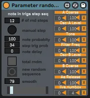 Parameter Random Sequence Generator screenshot