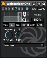 Weirderizer One Mangler Effect screenshot