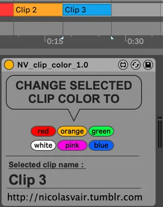 Clip color screenshot