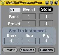 MultiDevicePresetMidi screenshot