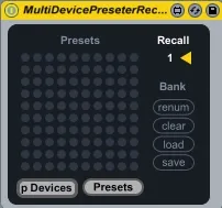 MultiPresetSendReceive screenshot