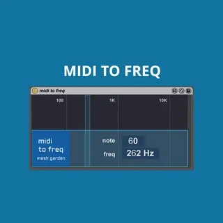 Midi to freq screenshot