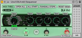 Line 6 DL4 mkII Sequencer screenshot