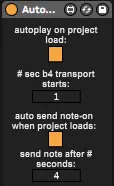 Auto Play or Send Midi Note when Project Loads screenshot