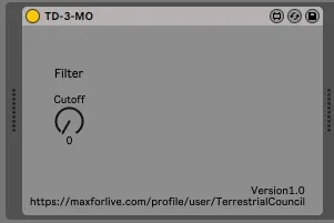 Behringer TD3MO MIDI Controller AKA a cutoff knob screenshot