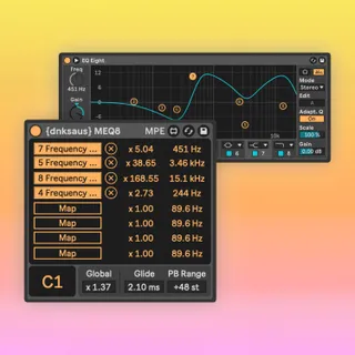MEQ8 - MIDI to EQ Eight Multimapper screenshot
