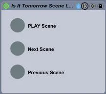 Is It Tomorrow Scene Launch screenshot