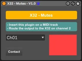 X32 Mutes screenshot
