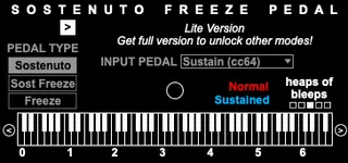 Sostenuto Freeze Pedal Lite Version screenshot
