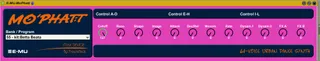 E-MU Mo Phatt Midi controller screenshot