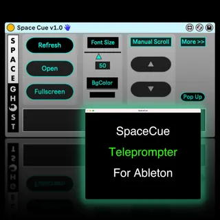 SpaceCue teleprompter screenshot