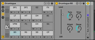 Drumlogue Control Rack screenshot