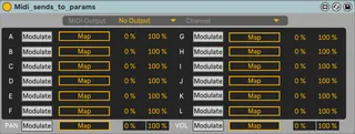 Midi Sends Pan Vol to Param screenshot
