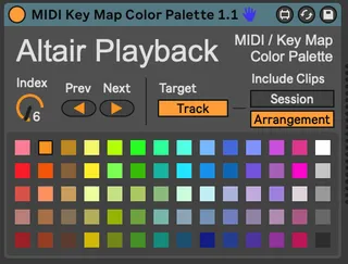 Midi Key Map Color Palette screenshot