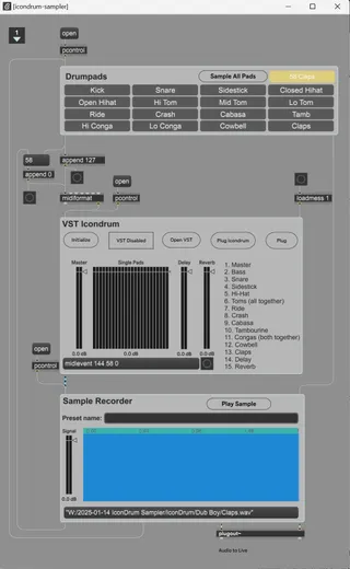 Gforce Icondrum Sampler screenshot