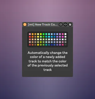 New Track Color screenshot