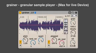 grainer - granular sample player - screenshot