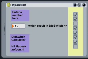 Dipswitch Calculator screenshot