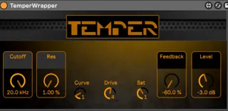 Creative Intent Temper M4L Wrapper screenshot