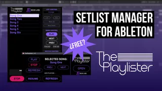 The Playlister - Ableton Setlist Manager screenshot