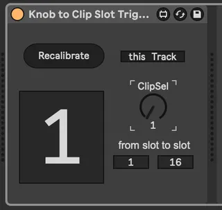 Knob to Clip Slot Trigger screenshot