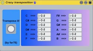Crazy transposition screenshot