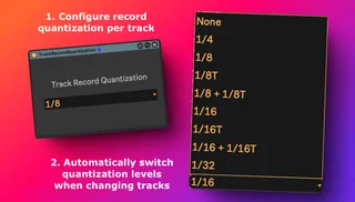 Track Level Record Quantisation aka Quantization screenshot
