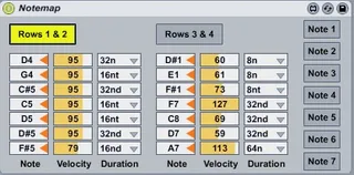 DrumSeq Notemap screenshot