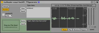 coqui-TTSgenerator screenshot