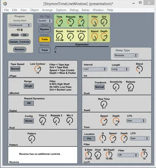 Strymon Timeline Control Device screenshot