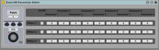 Zoom MS Parameter Editor screenshot
