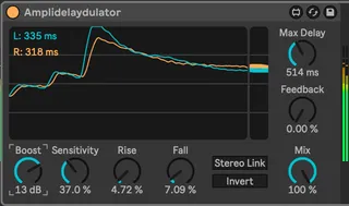 Amplidelaydulator screenshot