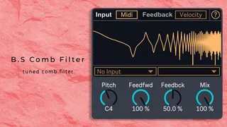 B.S Comb Filter - Midi Controlled And Tuned screenshot