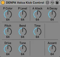 Volca Kick Control screenshot