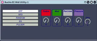 Buchla Easel Command Midi Utility screenshot
