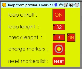 loop from previous marker screenshot