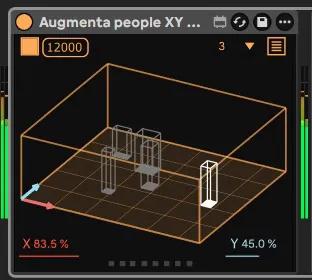 Augmenta people XY mapper screenshot