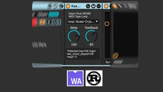 Kasm MIDI Tape Looper screenshot