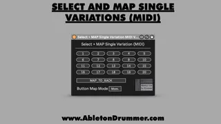 SELECT AND MAP SINGLE VARIATIONS  - MIDI screenshot