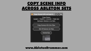 Copy Scene Info across Ableton Sets screenshot